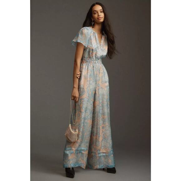 Anthropologie Somerset Jumpsuit Organza size Medium - Picture 3 of 3